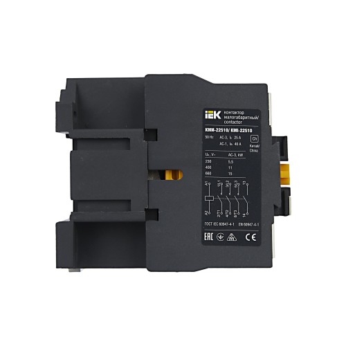 Контактор КМИ-22510 25А 24В/АС3 1NO IEK