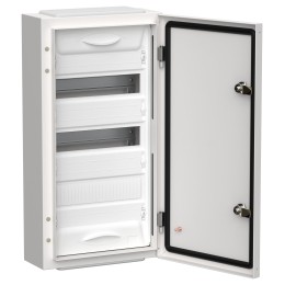 TITAN 5 Корпус металлический ЩРн-36 (1х36) 585х310х140мм IP54 белый (одна дверь) IEK
