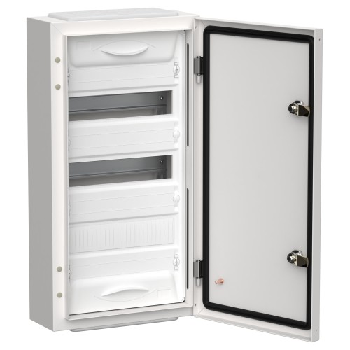 TITAN 5 Корпус металлический ЩРн-36 (1х36) 585х310х140мм IP54 белый (одна дверь) IEK