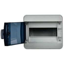TEKFOR Корпус пластиковый КМПн-8 IP65 черная прозрачная дверь