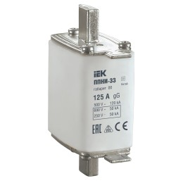 Плавкая вставка предохранителя ППНИ-33 габарит 00 125А IEK