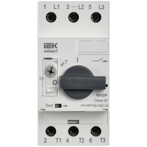 ARMAT Автоматический выключатель защиты двигателя A6 GV2P 6,3-10А IEK