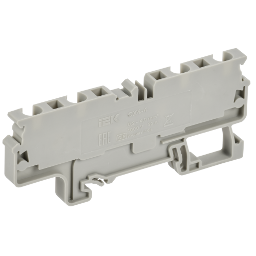 ARMAFIX Клемма пружинная CX4-4 4мм2 четырехконтактная серая IEK