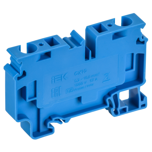 ARMAFIX Клемма пружинная CX10 BU 10мм2 проходная синяя IEK