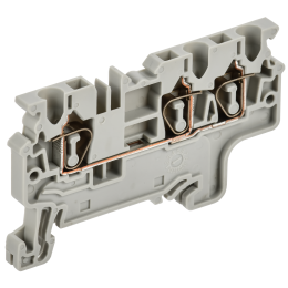 ARMAFIX Клемма пружинная CX2.5-3 2,5мм2 трехконтактная серая IEK