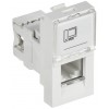 Розетка компьютерная РКИ-10-00-П RJ-45 UTP кат.5e (на 1 модуль) ПРАЙМЕР белая IEK