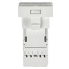 Розетка компьютерная РКИ-10-00-П RJ-45 UTP кат.5e (на 1 модуль) ПРАЙМЕР белая IEK