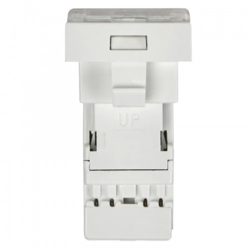 Розетка компьютерная РКИ-10-00-П RJ-45 UTP кат.5e (на 1 модуль) ПРАЙМЕР белая IEK