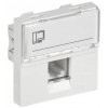 Розетка компьютерная РКИ-20-00-П RJ-45 UTP кат.5e (на 2 модуля) ПРАЙМЕР белая IEK