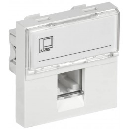 Розетка компьютерная РКИ-20-00-П RJ-45 UTP кат.5e (на 2 модуля) ПРАЙМЕР белая IEK