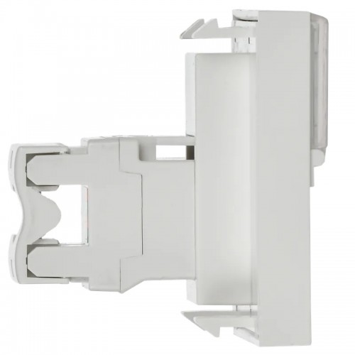 Розетка компьютерная РКИ-20-00-П RJ-45 UTP кат.5e (на 2 модуля) ПРАЙМЕР белая IEK
