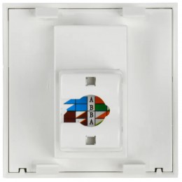 Розетка компьютерная РКИ-20-00-П RJ-45 UTP кат.5e (на 2 модуля) ПРАЙМЕР белая IEK