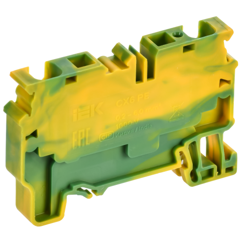 ARMAFIX Клемма пружинная CX6 PE 6мм2 проходная заземляющая IEK