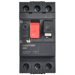 Пускатель ПРК32-1,6 In=1,6А Ir=1-1,6А Ue 690В MASTER IEK