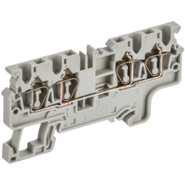 ARMAFIX Клемма пружинная CX2.5-4 2,5мм2 четырехконтактная серая IEK