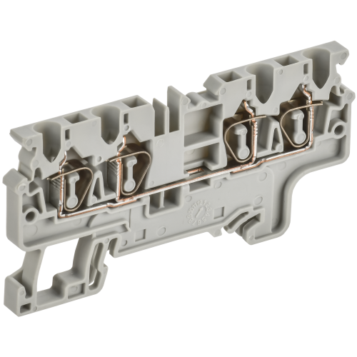 ARMAFIX Клемма пружинная CX2.5-4 2,5мм2 четырехконтактная серая IEK