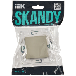 SKANDY Заглушка с суппортом SK-C01B бежевый IEK