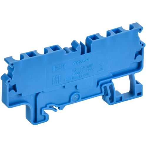 ARMAFIX Клемма пружинная CX2.5-4 BU 2,5мм2 четырехконтактная синяя IEK