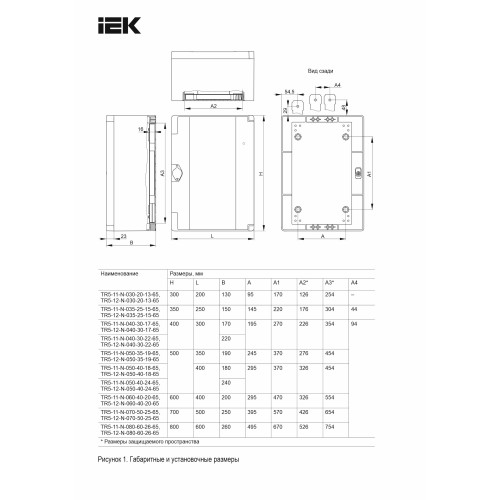 TETRA Корпус пластиковый ЩМПп 400х300х170мм прозрачная дверь IP66 IEK