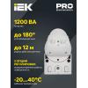 Датчик движения ДД-012 1100Вт 180град 12м IP44 белый IEK