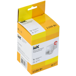 Датчик движения ДД-012 1100Вт 180град 12м IP44 белый IEK