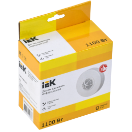 Датчик движения ДД-024В 1100Вт 180-360град 6м IP33 белый IEK