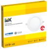 Светильник ДВО 1608 белый, круг LED 18Вт 6500 IP20 IEK