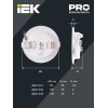 Светильник светодиодный ДВО 1613 белый круг 12Вт 4000К IP20 IEK