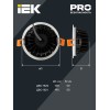 Светильник светодиодный ДВО 1803 PRO круг 30Вт 4000K IP40 белый IEK