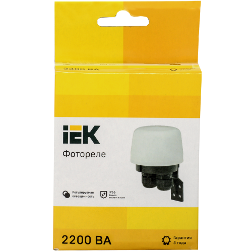 Фотореле ФР-603 2200ВА IP66 белый IEK