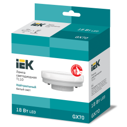 Лампа светодиодная T110 таблетка 18Вт 230В 4000К GX70 IEK