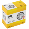 Светильник НПП1302 круг с решеткой 60Вт IP54 черный IEK