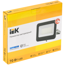Прожектор светодиодный СДО 07-70 IP65 серый IEK