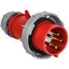 Вилка переносная с ф/и ССИ-0252ф 32А-6ч 380В 3P+PE+N IP67 IEK