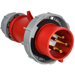 Вилка переносная с ф/и ССИ-0252ф 32А-6ч 380В 3P+PE+N IP67 IEK