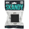 SKANDY Заглушка с суппортом SK-C01Bl черный IEK