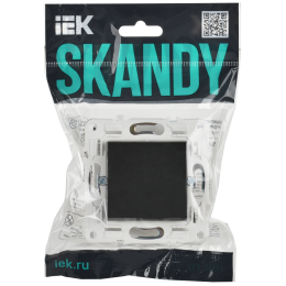 SKANDY Заглушка с суппортом SK-C01Bl черный IEK