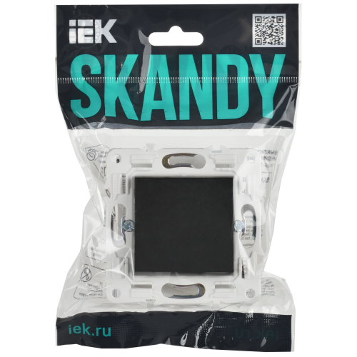 SKANDY Заглушка с суппортом SK-C01Bl черный IEK