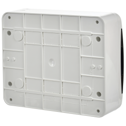 TEKFOR Корпус пластиковый ЩРН-П-12 IP41 черная прозрачная дверь IEK