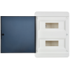 TEKFOR Корпус пластиковый ЩРН-П-24 IP41 черная прозрачная дверь IEK