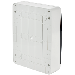 TEKFOR Корпус пластиковый ЩРН-П-24 IP41 черная прозрачная дверь IEK