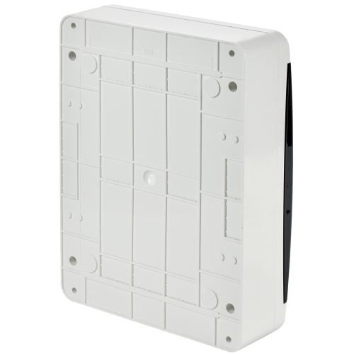TEKFOR Корпус пластиковый ЩРН-П-24 IP41 черная прозрачная дверь IEK