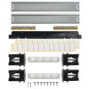 TEKFOR Корпус пластиковый ЩРН-П-24 IP41 черная прозрачная дверь IEK