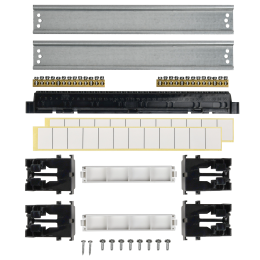 TEKFOR Корпус пластиковый ЩРН-П-24 IP41 черная прозрачная дверь IEK