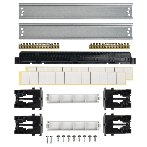 TEKFOR Корпус пластиковый ЩРН-П-24 IP41 черная прозрачная дверь IEK