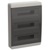 TEKFOR Корпус пластиковый ЩРН-П-54 IP41 черная прозрачная дверь IEK