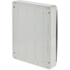 TEKFOR Корпус пластиковый ЩРН-П-54 IP41 черная прозрачная дверь IEK