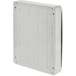 TEKFOR Корпус пластиковый ЩРН-П-54 IP41 черная прозрачная дверь IEK