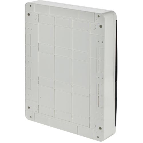 TEKFOR Корпус пластиковый ЩРН-П-54 IP41 черная прозрачная дверь IEK