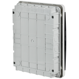 TEKFOR Корпус пластиковый ЩРВ-П-24 IP41 черная прозрачная дверь IEK